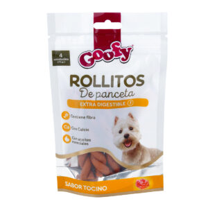 Rollitos de Panceta para perros.