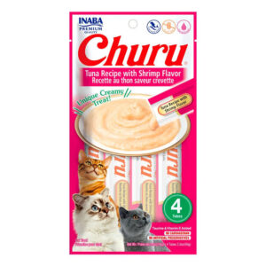 Churu Atún con Camarón  (paquete conteniendo 4 tubitos)